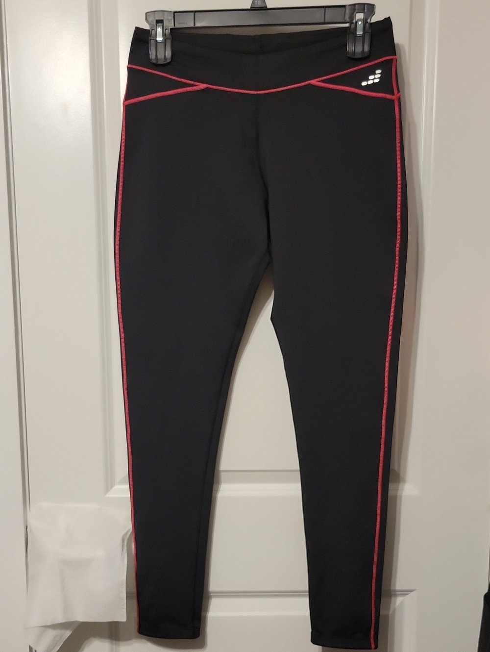 BCG Women's Workout Pants, XL, Black With Pink Trim. Like New.